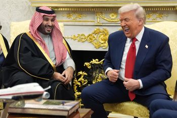 FILE - President Donald Trump meets with Saudi Arabia's Crown Prince Mohammed bin Salman in the Oval Office of the White House in Washington, Nov. 18, 2025. 
