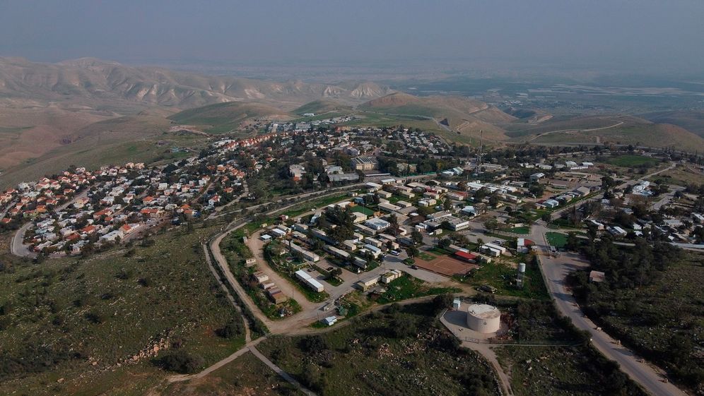 FILE - A view of the West Bank settlement of Ma'ale Efraim on the hills of the Jordan Valley, on Feb. 18, 2020