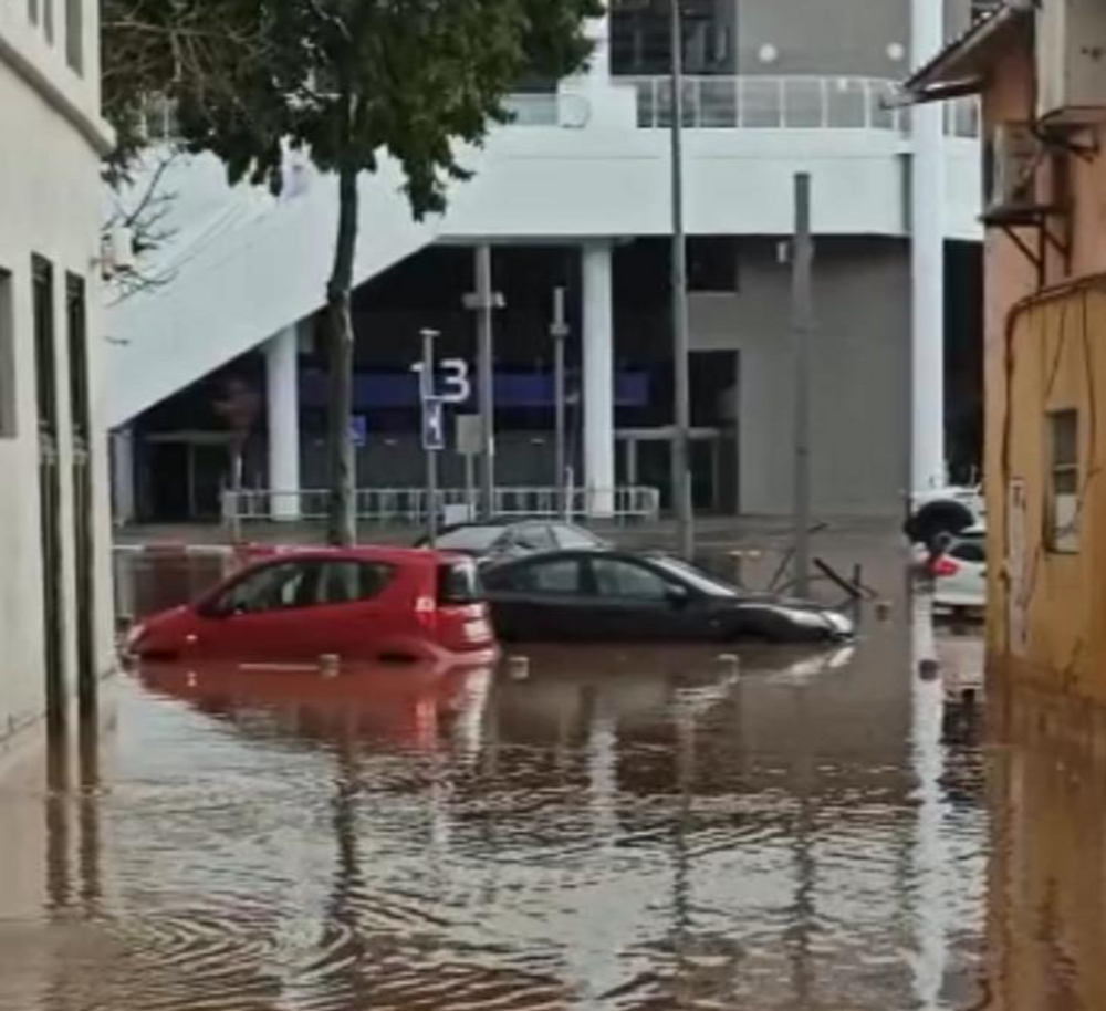 Des inondations à Tel Aviv après de forte précipitations enregistrées le 4 janvier 2020