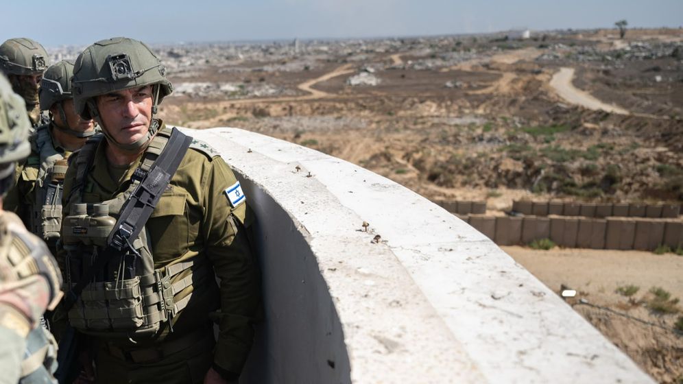 Le chef d'état-major de Tsahal, Eyal Zamir, en visite à Gaza, le 25.08.2026