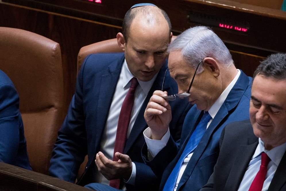 رئيس الوزراء بنيامين نتنياهو ورئيس الوزراء السابق نفتالي بينيت، أرشيف