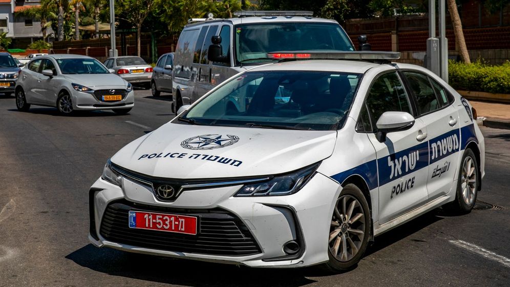 Une voiture de police
