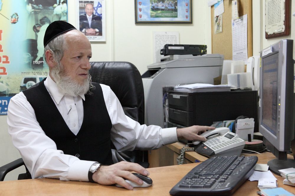 Yehuda Meshi-Zahav, le fondateur de l'organisation caritative israélienne ZAKA, le 4 février 2010
