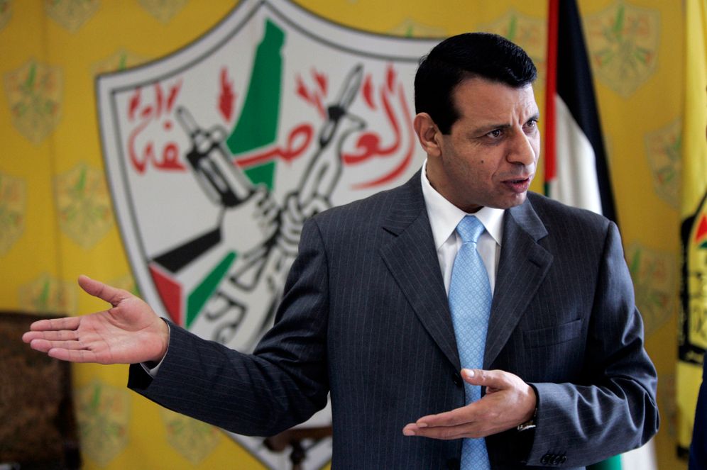 AP Photo/Majdi Mohammed, File File photo of Mohammad Dahlan gesturing in his office in the West Bank city of Ramallah