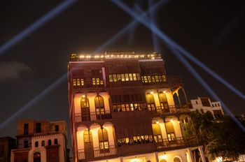 Atmosphere at the red carpet, in the Old Jeddah area, known as Al Balad, during the first edition of the Red Sea Film Festival, in Jeddah, Saudi Arabia, on December 15, 2021.