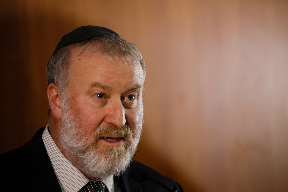 Israel's Attorney General Avichai Mandelblit reads statement for media in Jerusalem, Thursday, Nov. 21, 2019