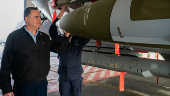 Defense Minister Israel Katz visits the Tel Nof airbase as the IDF restarted its military campaign in the Gaza Strip