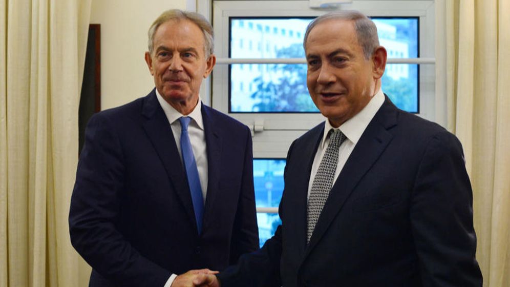 Tony Blair et Benjamin Netanyahou