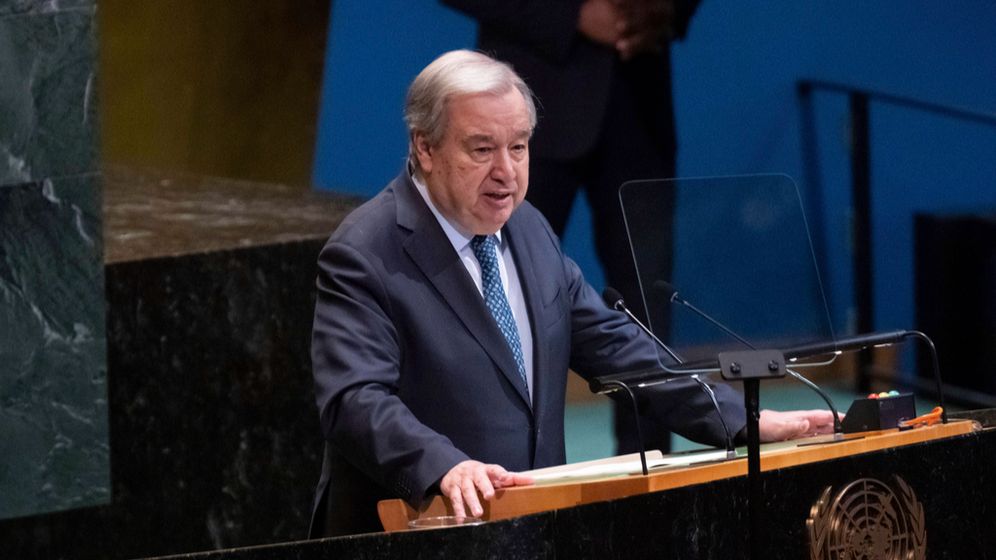 Le secrétaire général des Nations unies Antonio Guterres
