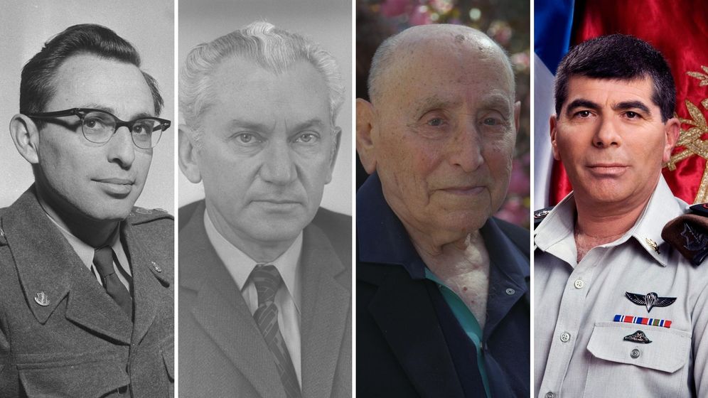 דובר צה"ל; אלדן דוד, סער יעקב, פריץ כהן, לע"מ גבי אשכנזי, איסר הראל, חיים בר לב וצבי צור
