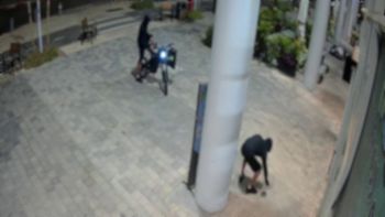 Footage from the grenade throwing at Japanika in Kiryat Ono