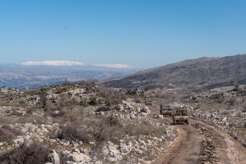 Troupes de Tsahal sur le mont Dov, au Sud-Liban, mars 2026