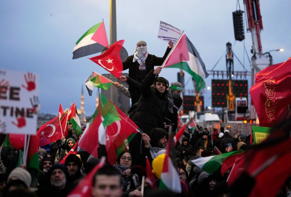Turkey Pro-Palestinian rally