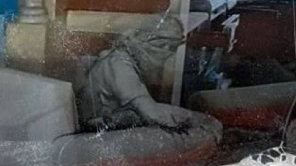 صورة من طائرة بدون طيار للحظات الأخيرة للسنوار
