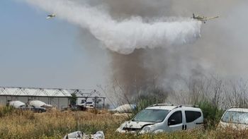 حريق واسع النطاق بين يافة الناصرة شمال إسرائيل