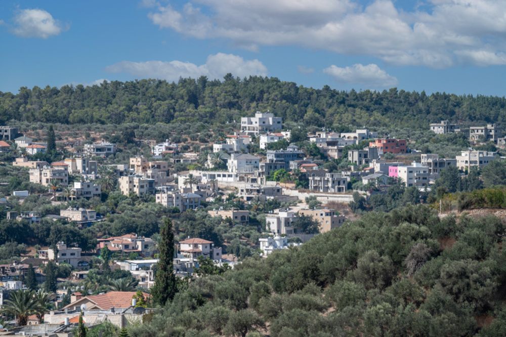 View of Wadi Ara in the northwest of the Green Line, in the Haifa District of northern Israel.